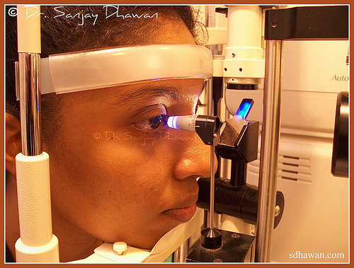 Glaucoma - Applanation Tonometry to check eye pressure